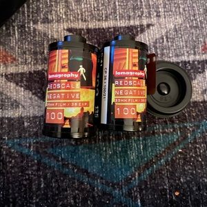 2 rolls Lomography Redscale 35 mm film